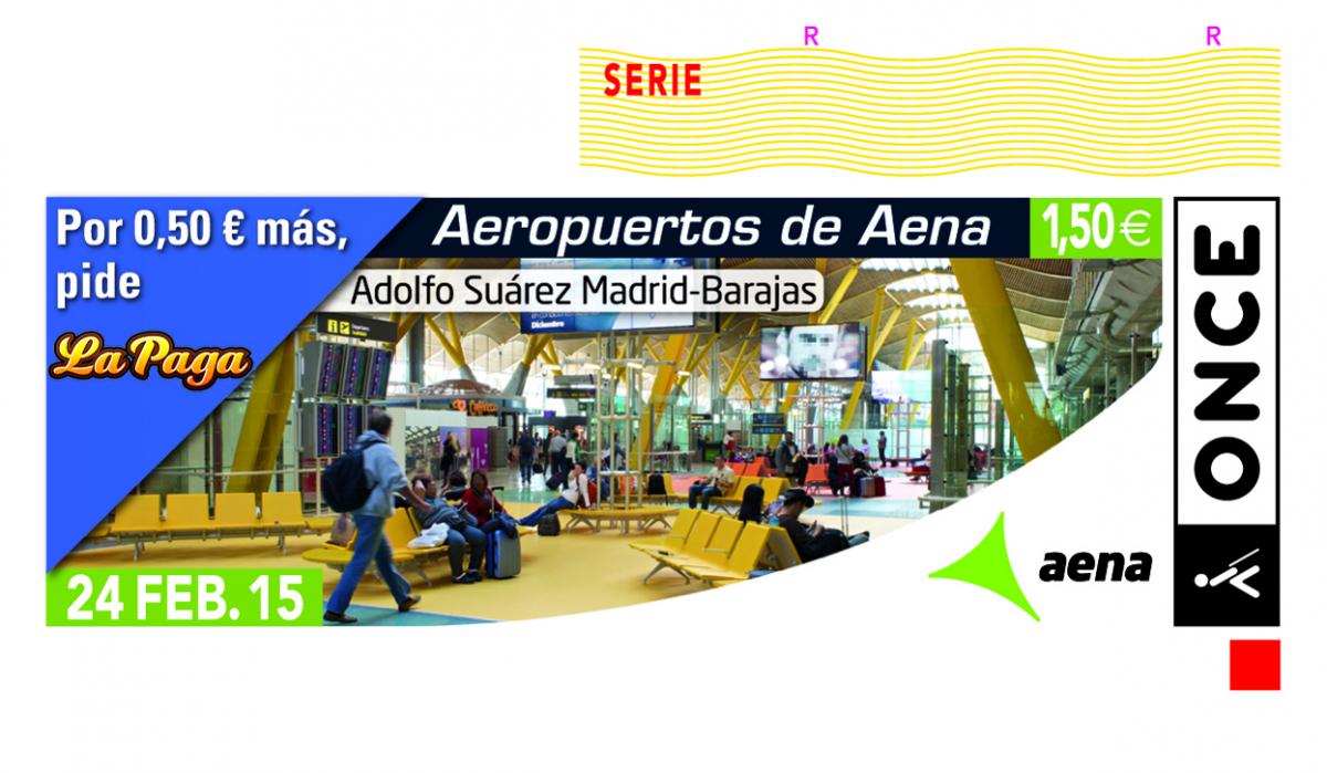 Cupón dedicado al aeropuerto Adolfo Suárez Madrid-Barajas
