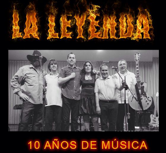 Cartel del concierto del décimo aniversario de 'La Leyenda'