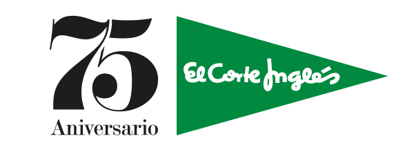 Logo del 75 aniversario de El Corte Inglés