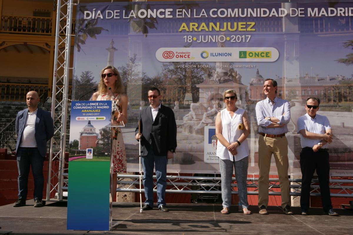 Las autoridades presentan el Día de la ONCE en Madrid