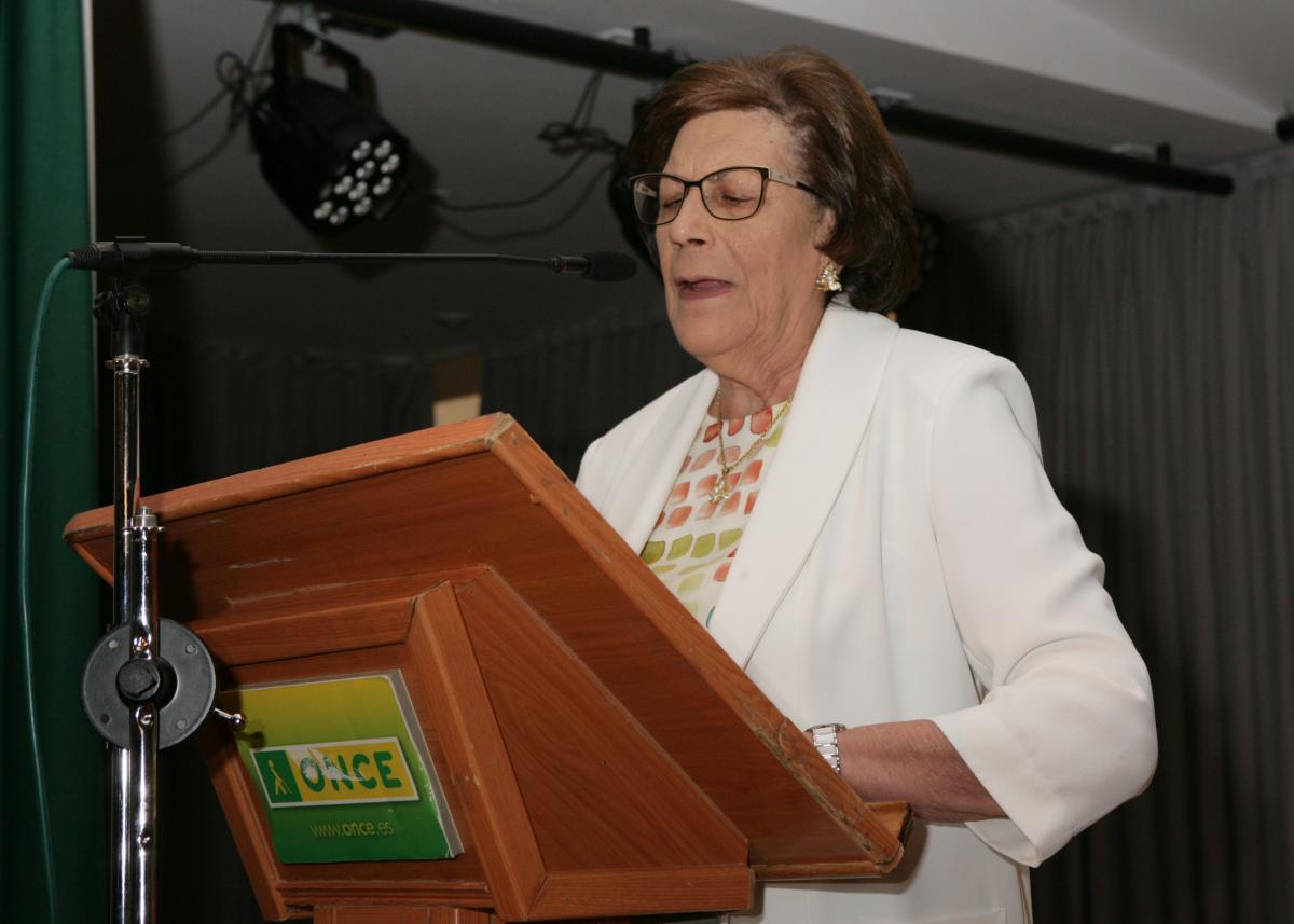 Ana Mª Calleja, Referente del Mayor, durante su intervención