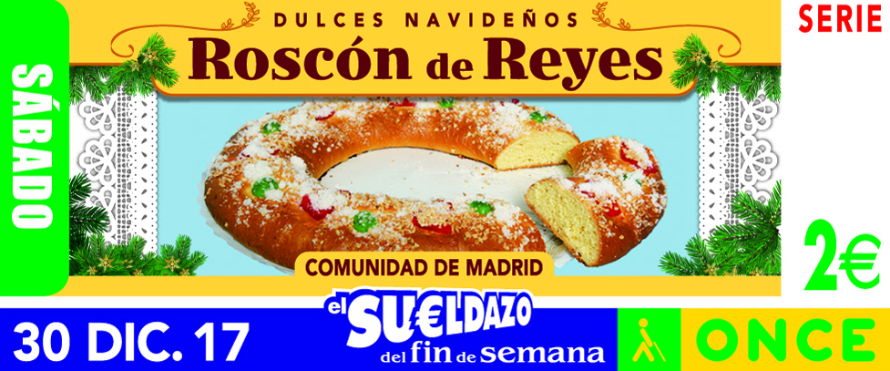 Cupón del 30 de diciembre dedicado al Roscón de Reyes