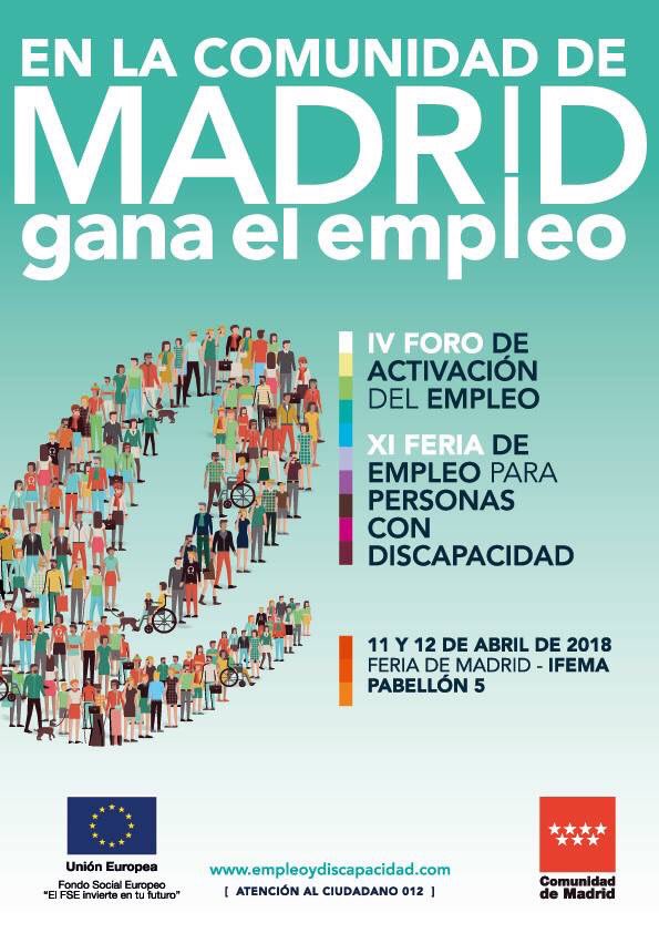 Cartel XI Feria de Empleo de Madrid