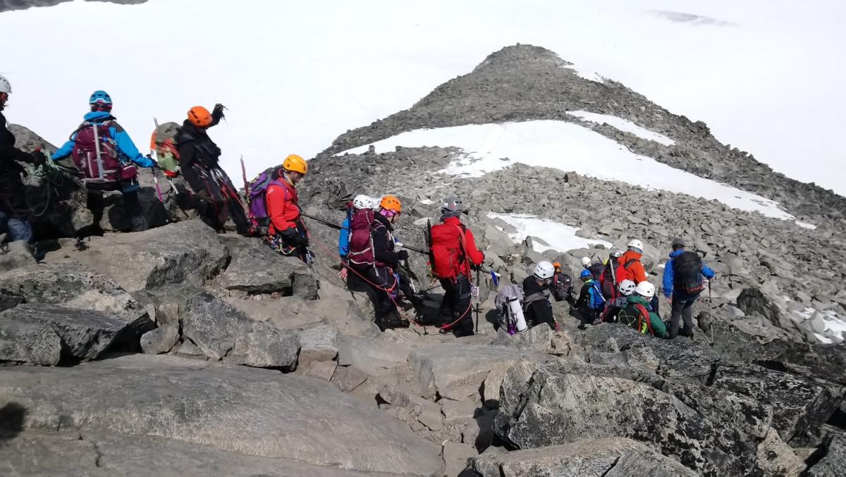 El Grupo de Montaña de la ONCE en una de sus expediciones