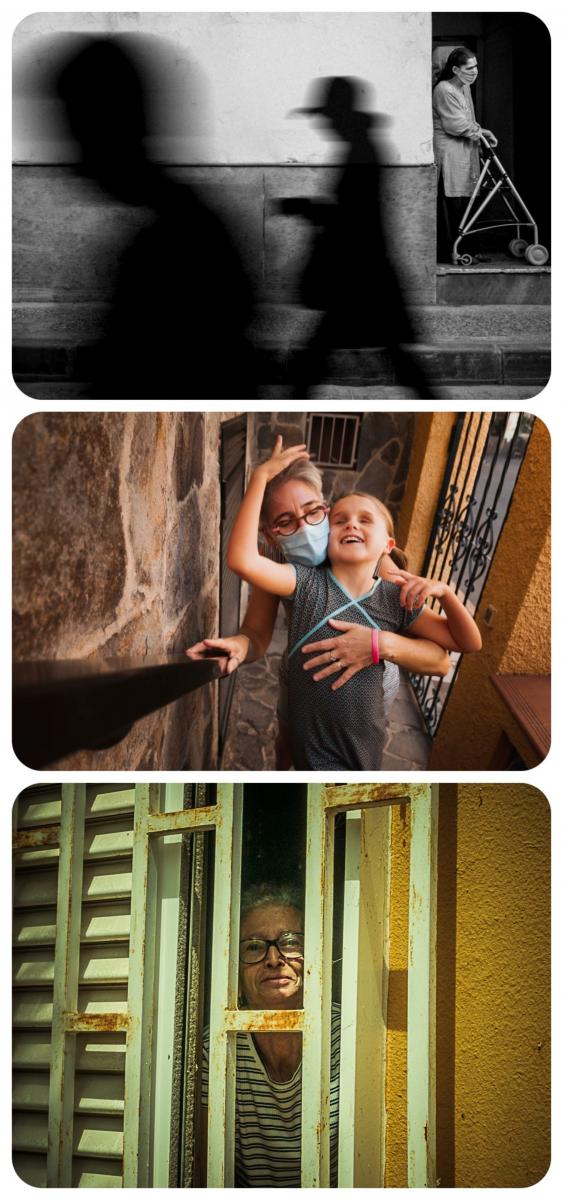Collage con las tres fotos ganadoras del Concurso de fotografía