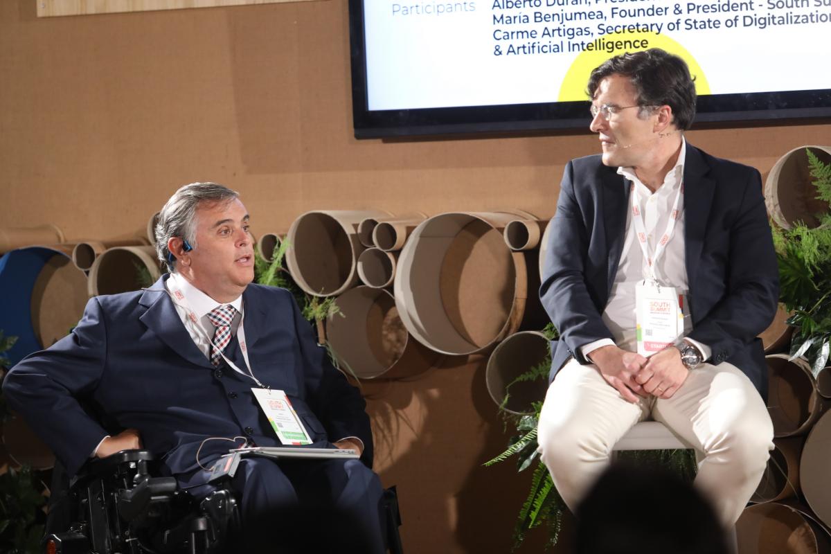 Alberto Durán y Jesús Hernández durante la presentación