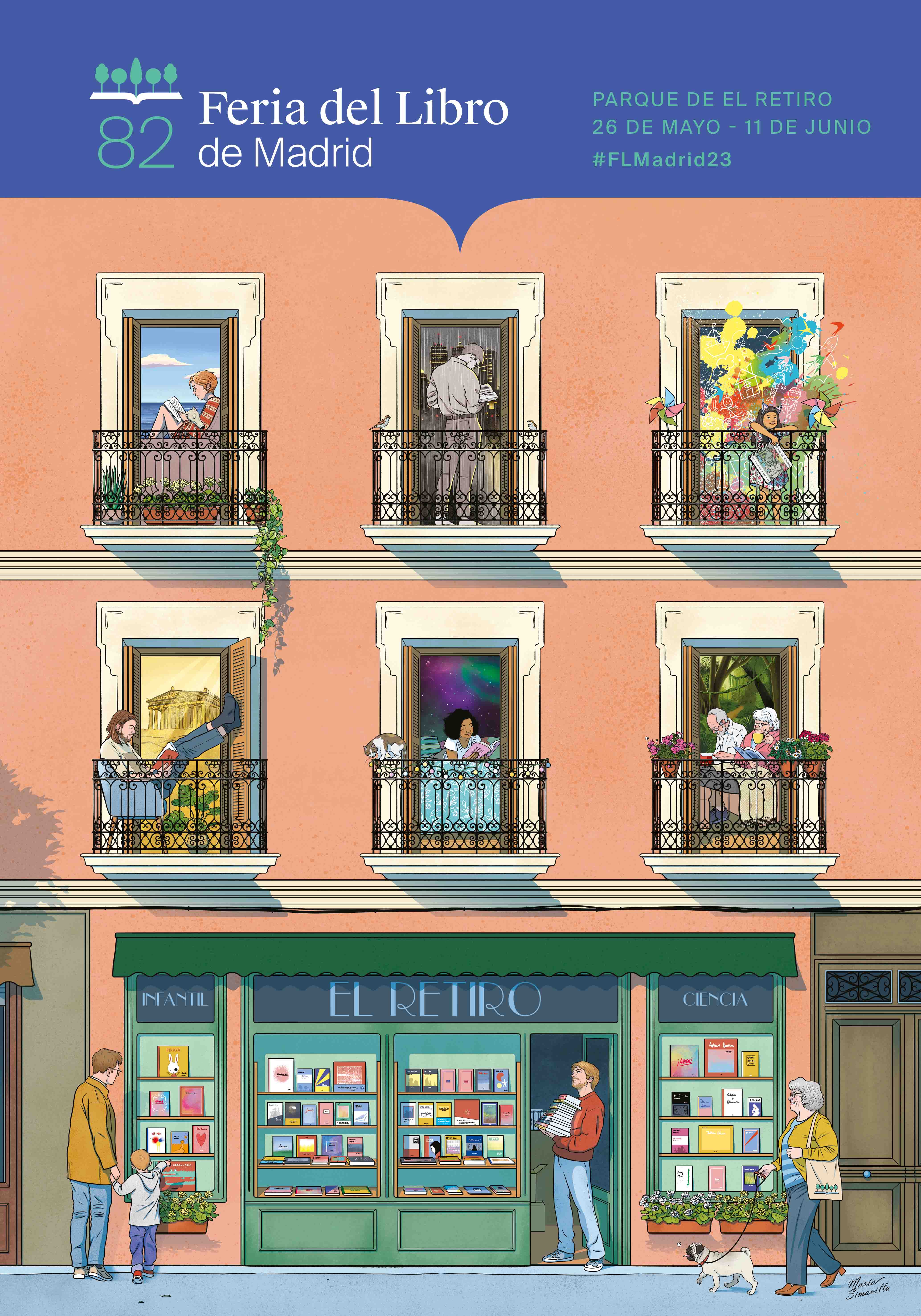 Cartel de la 82 Feria del Libro de Madrid