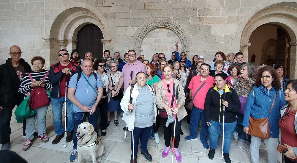 Foto de familia de los participantes en el viaje a Burgo de Osma