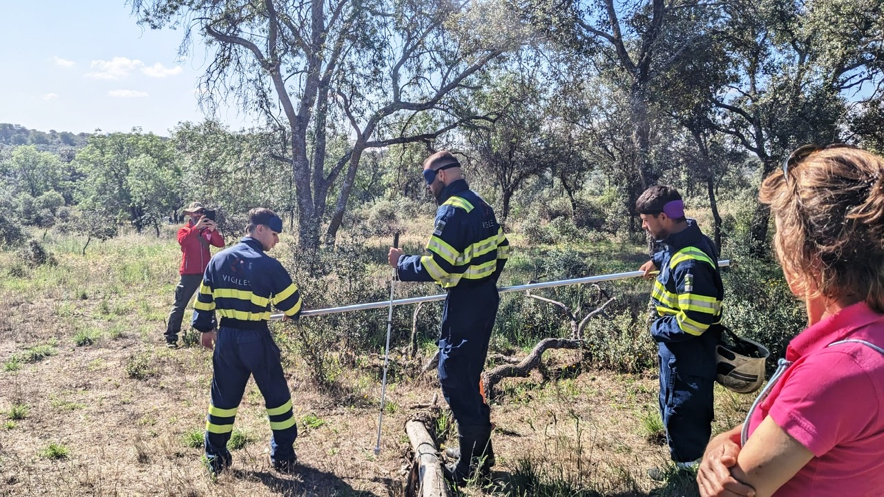 Prácticas de guiado de personas ciegas