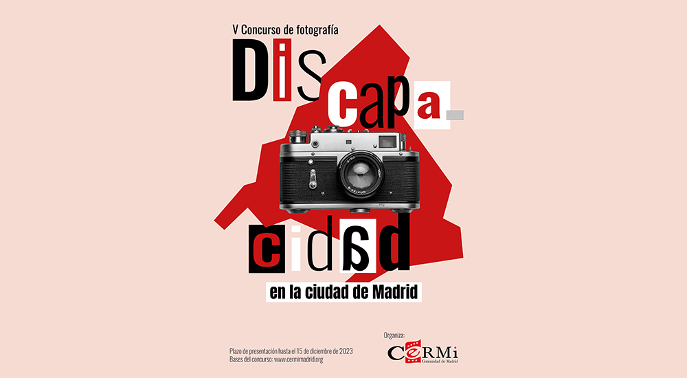 Cartel Concurso de fotografía CERMI Comunidad de Madrid