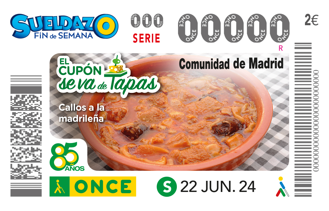 Cupón dedicado a los callos madrileños