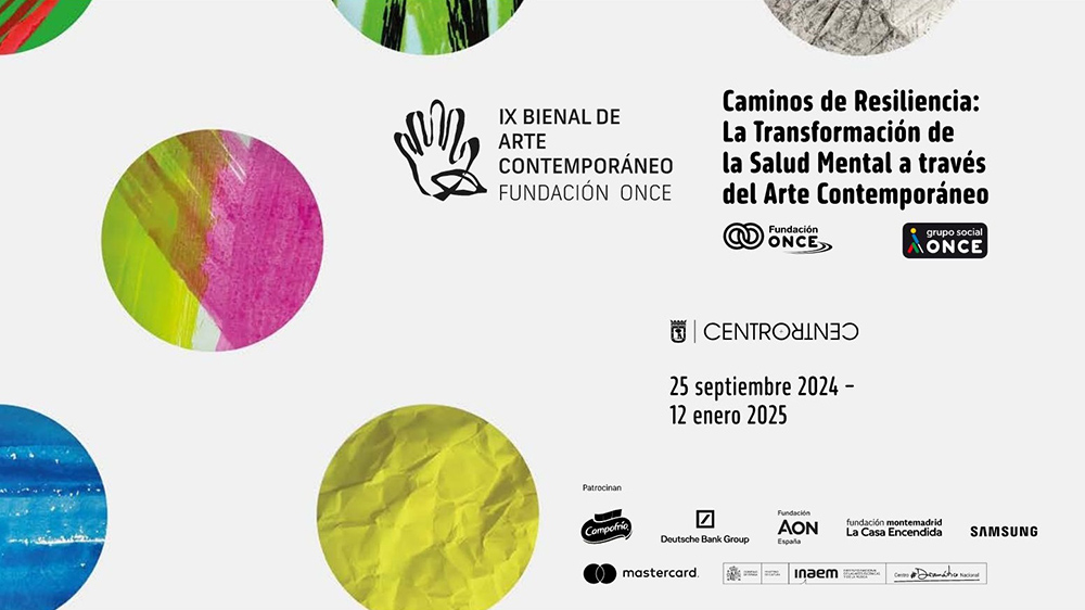 Cartel de la IX Bienal de Arte Contemporáneo de Fundación ONCE