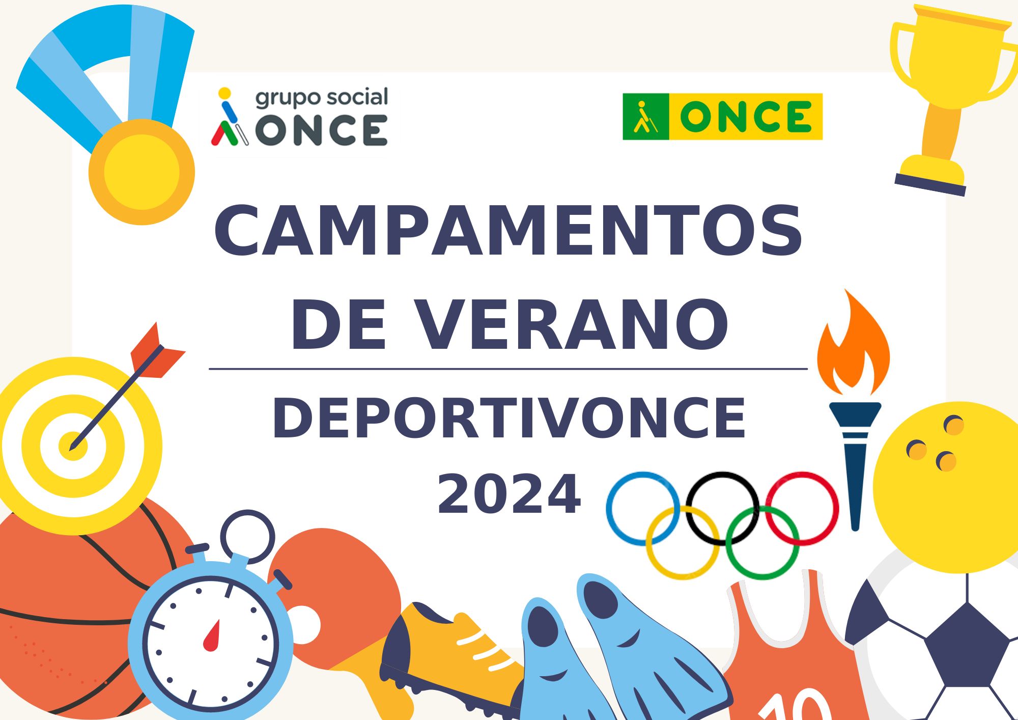 Cartel genérico de los campamentos deportivos 