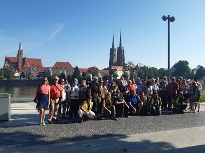 Grupo de participantes en el viaje a Polonia