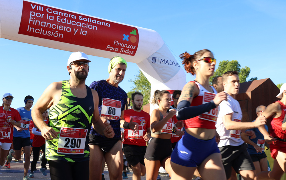 Un momento de la carrera solidaria