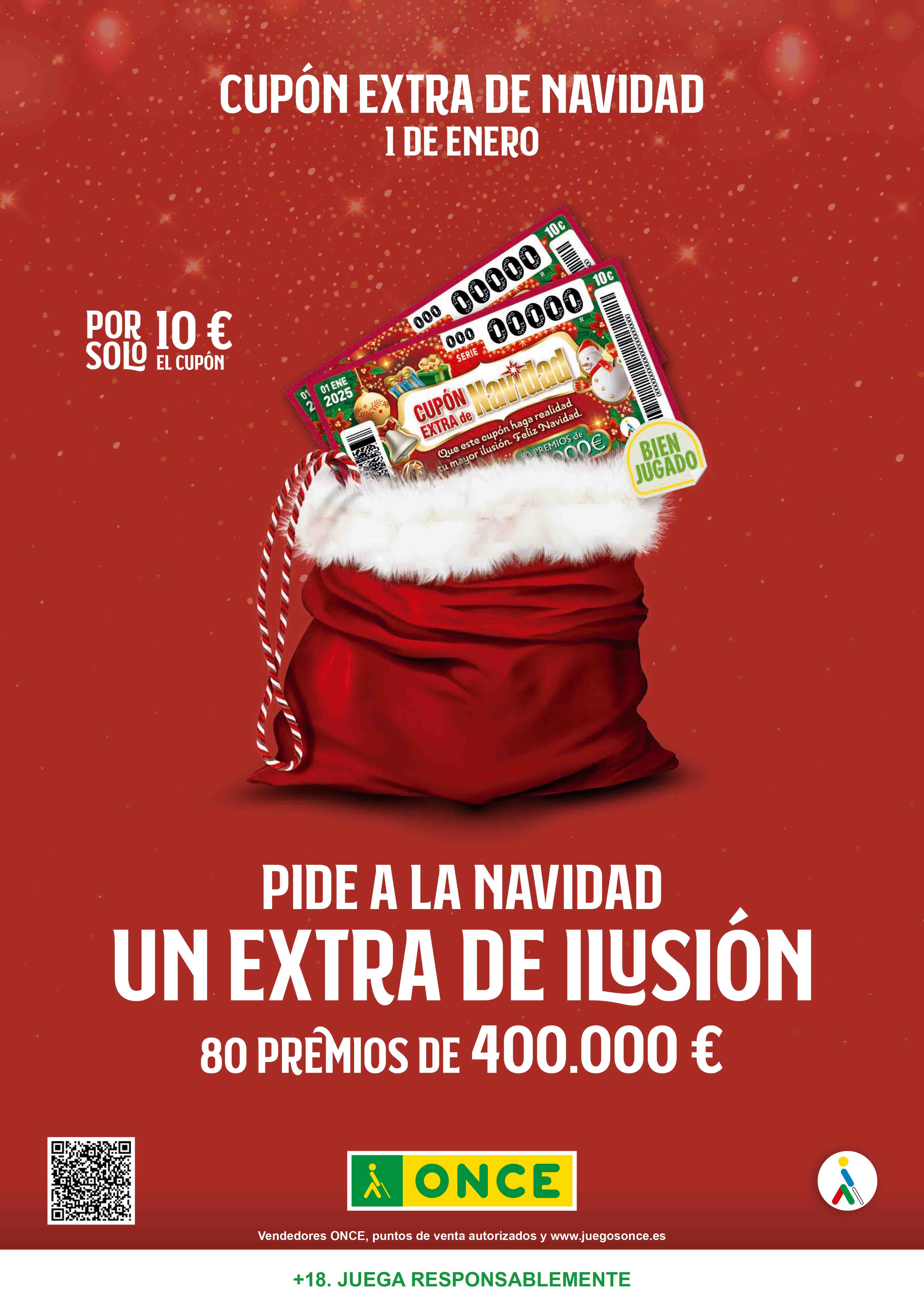 Cartel publicitario del Sorteo Extraordinario de Navidadad (Abrir en nueva ventana)