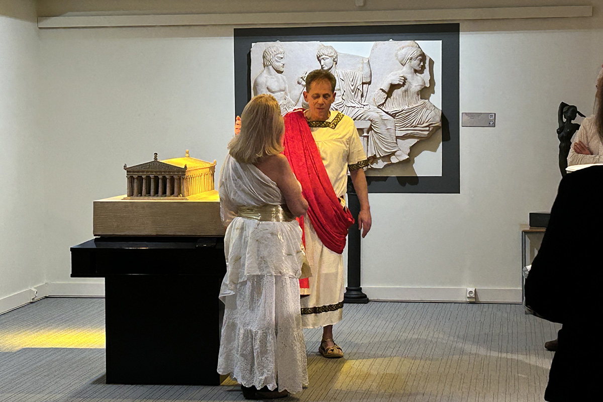 Teatralización en la maqueta del Partenón