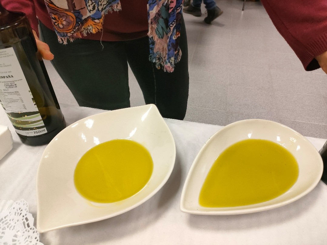 Primer plano de los aceites