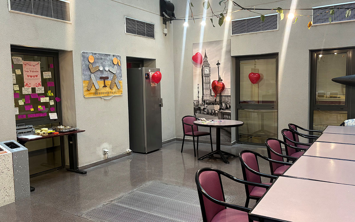Espacio dedicado a San Valentín, sala Desconecta