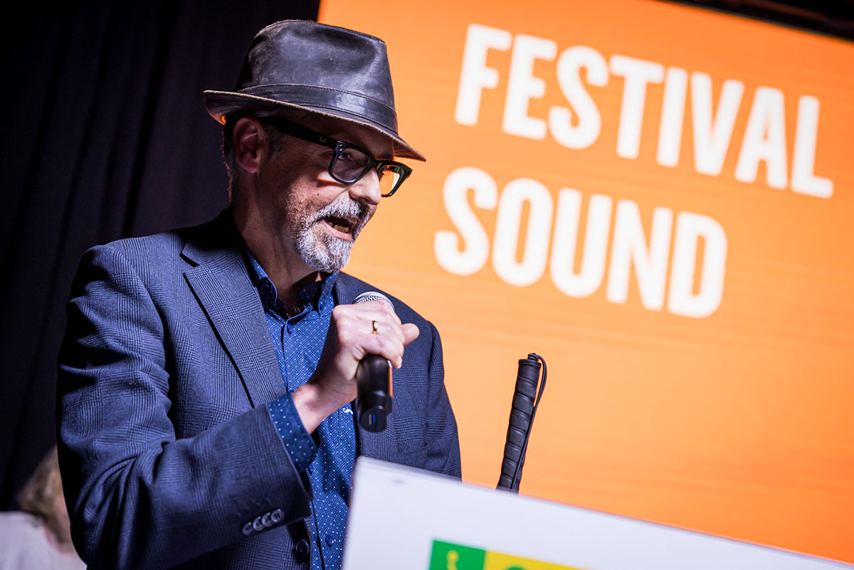 Germán Moya en la presentación del Festival