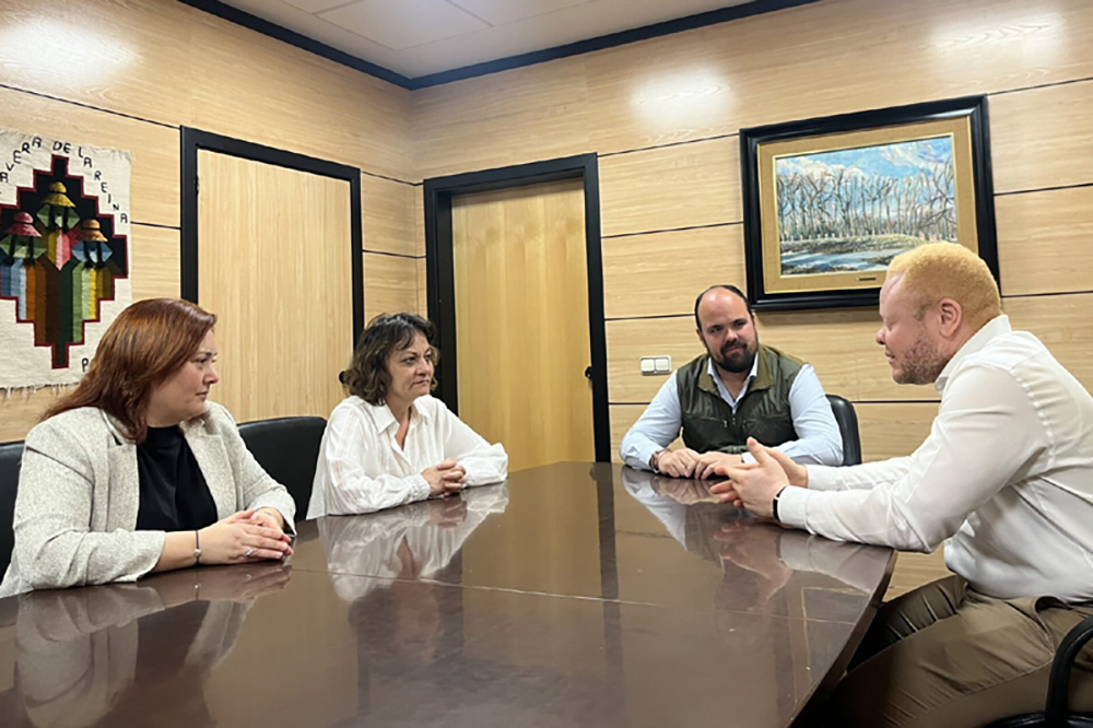 Momento de la reunión entre el Ayuntamiento y ONCE Aranjuez