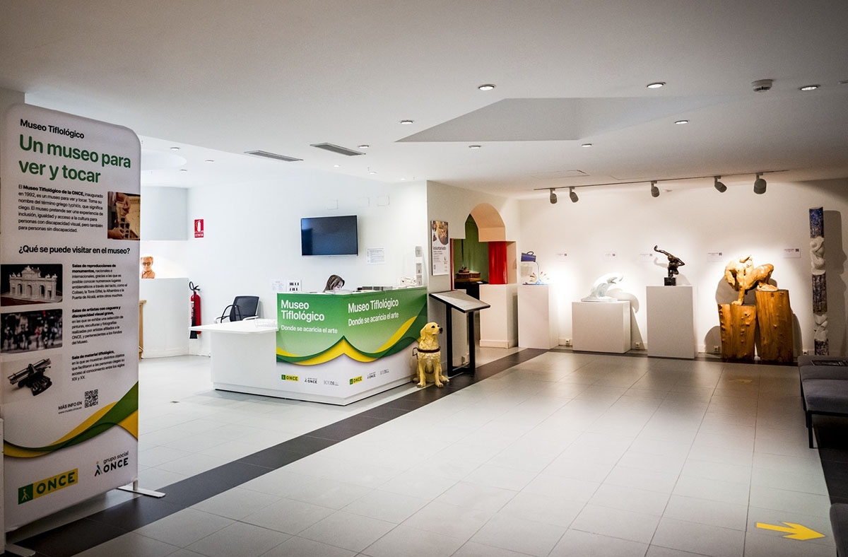 Sala de entrada del Museo Tiflológico de la ONCE