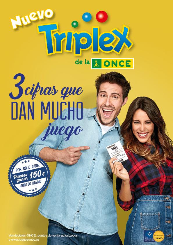 Cartel publicitario nuevo juego Triplex
