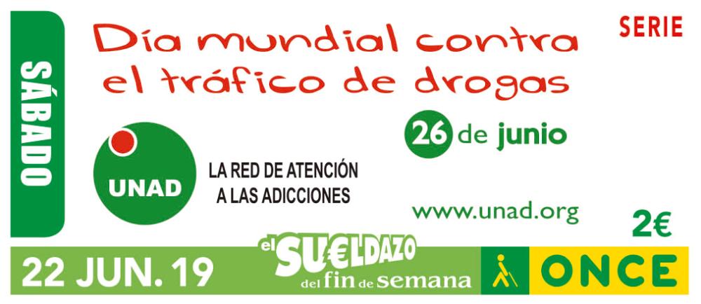 Cupón del 22 de junio de 2019 dedicado al Día Mundial contra el Tráfico de Drogas
