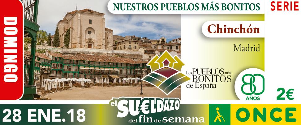 Cupón del 28/01/18 dedicado a Chinchón
