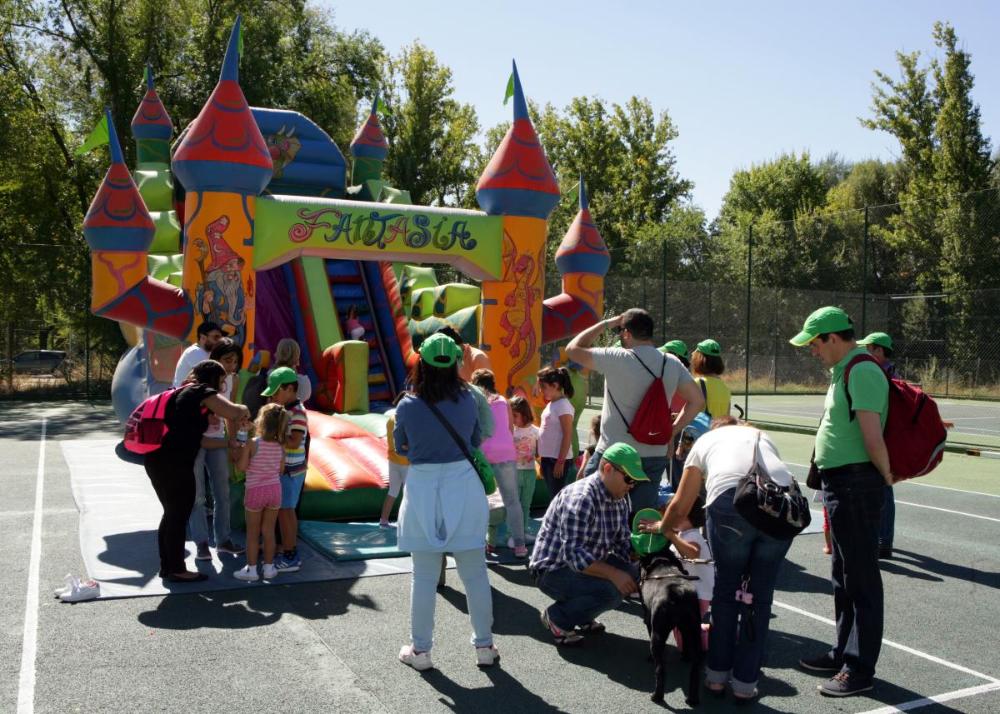 Castillo hinchable para los pequeños