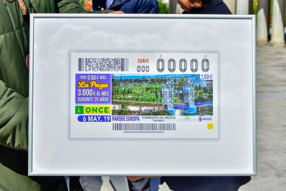 Réplica enmarcada del cupón