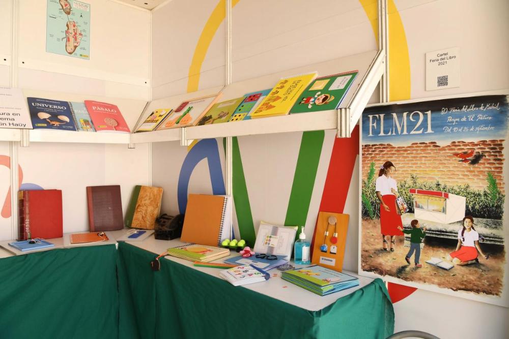 Detalle del interior del stand de la ONCE