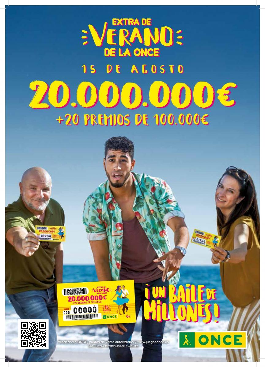 Cartel publicitario del Sorteo Extraordinario de Verano