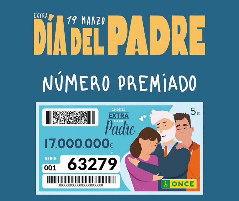 Cartel número premiado Extra del Padre