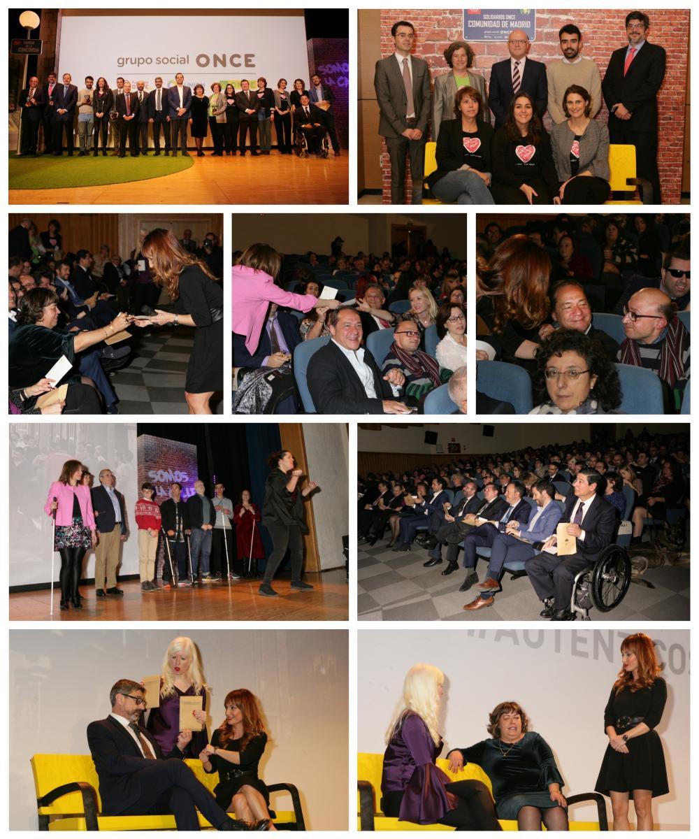 Collage con varios momentos de la gala