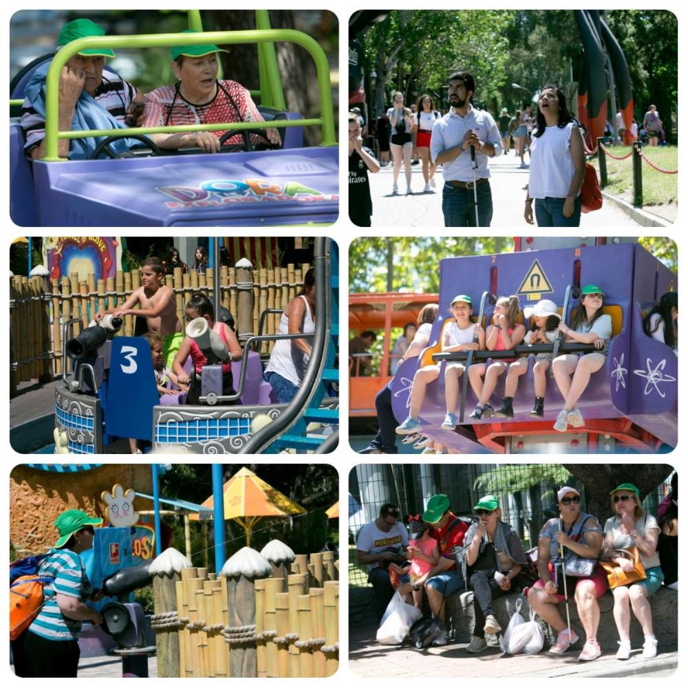 Los asistentes disfrutan de diferentes atracciones