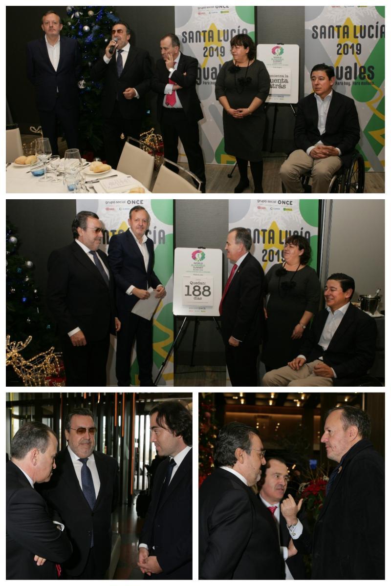Imágenes de las autoridades asistentes a la celebración de Santa Lucía