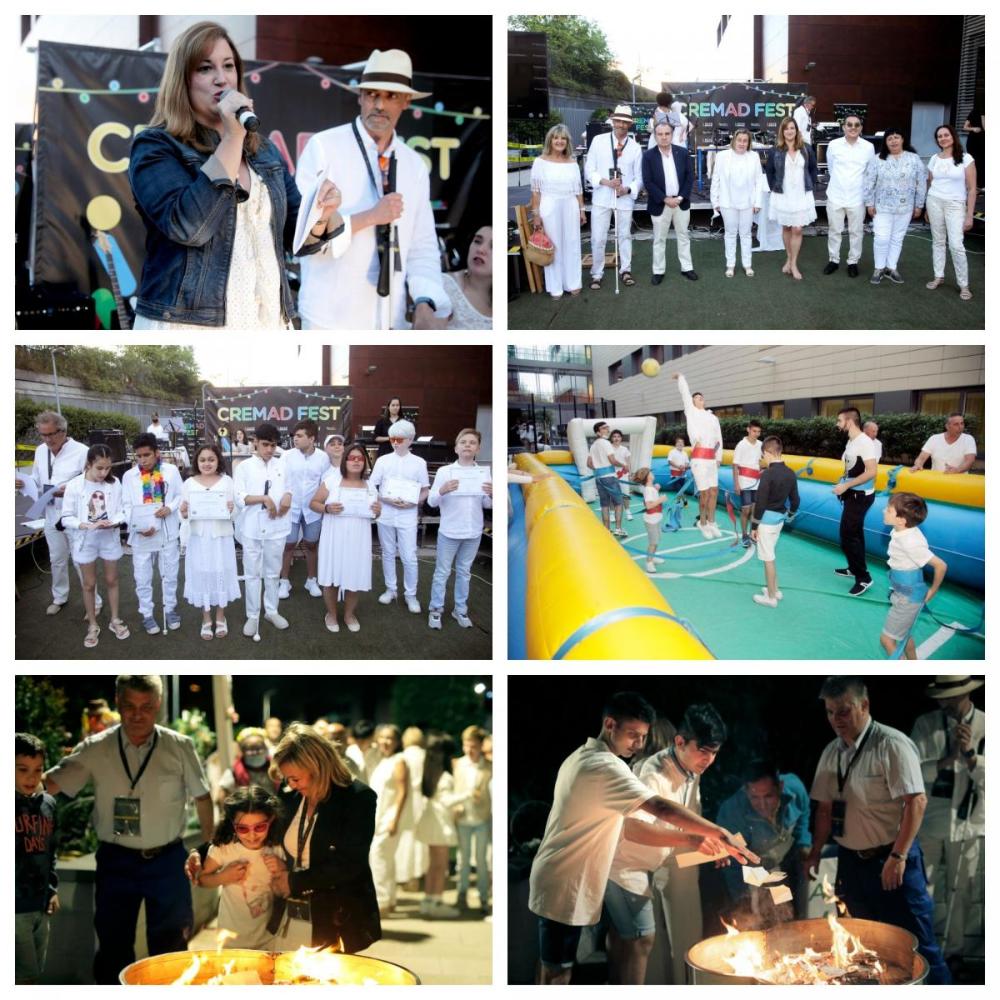 Collage con varios momentos de la fiesta