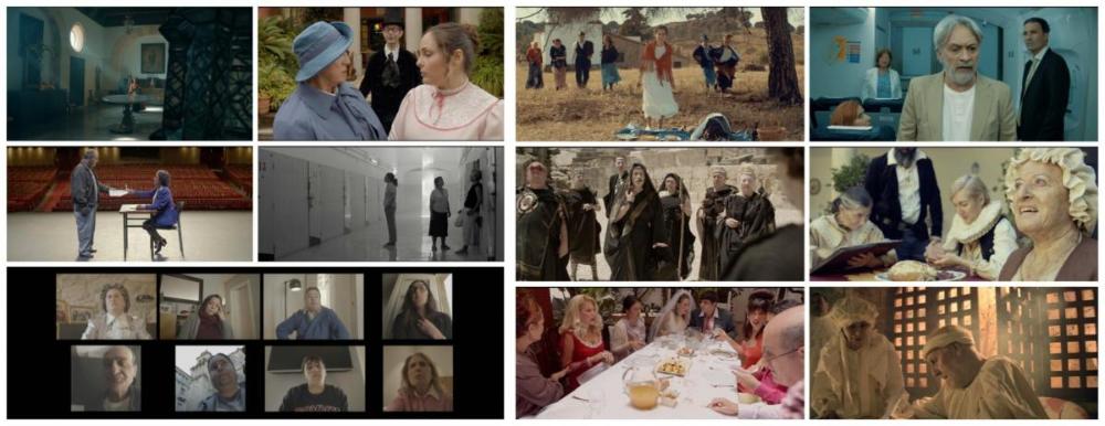Collage con fotogramas de 'Si Talía fuera ciega'