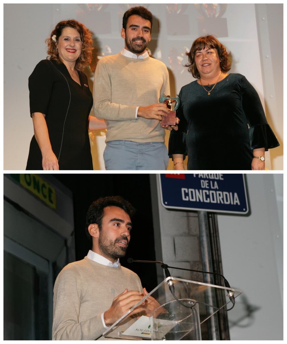 Collage Pablo Santaeufemia recoge el galardón