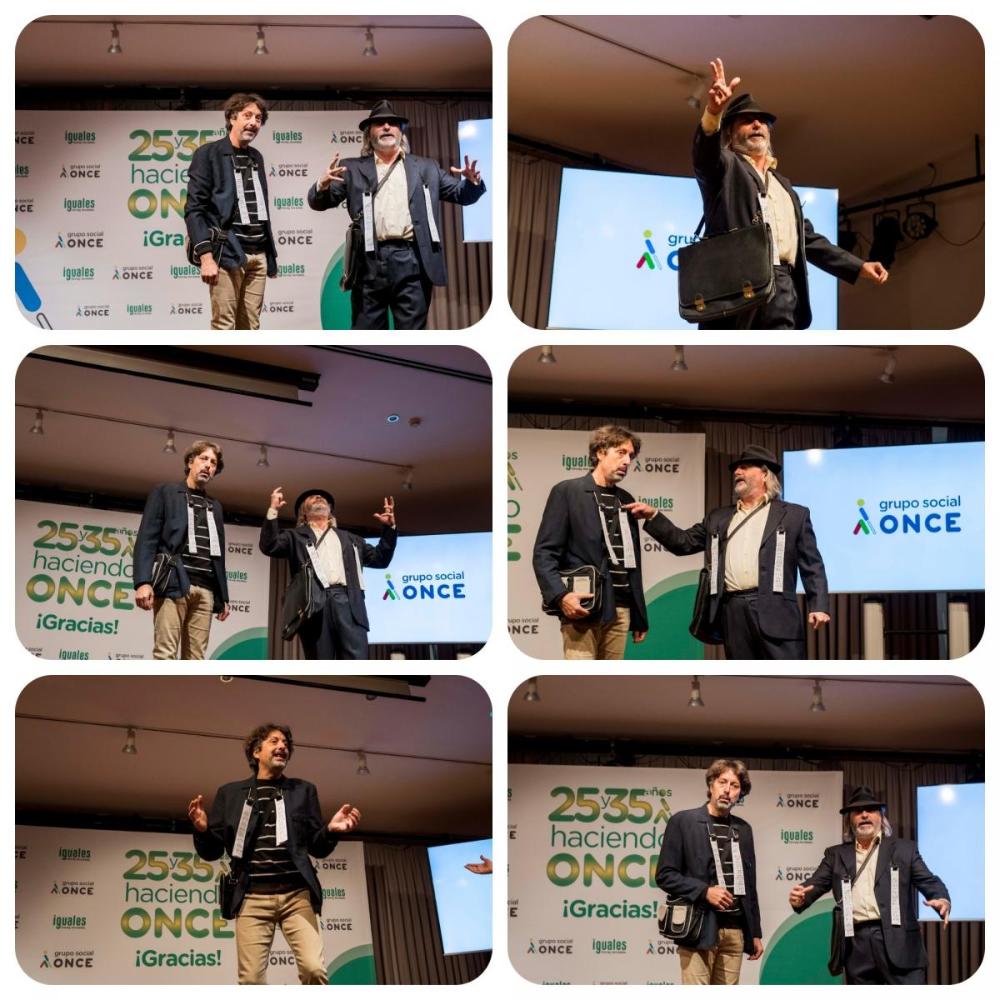 Collage actuación de Pipu y Gato