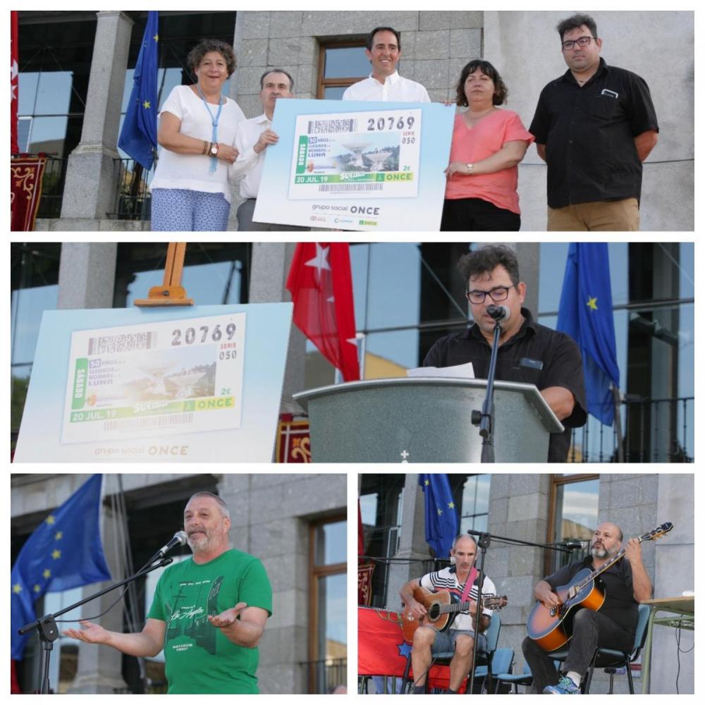 Collage con varios momentos de la presentación del cupón