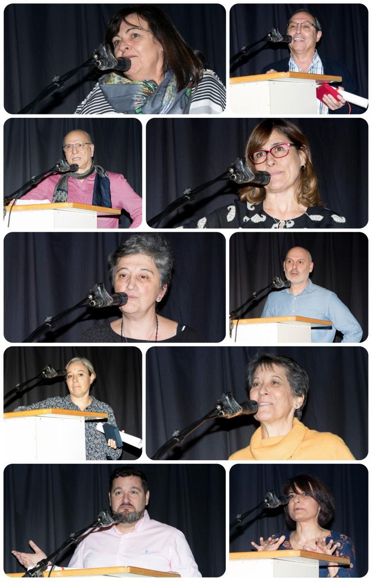 Collage con cada una de las intervenciones de los trabjadores