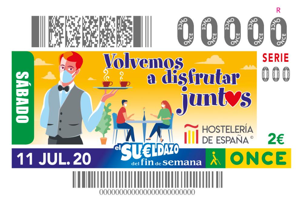 Cupón del 11 de julio, dedicado a la hostelería