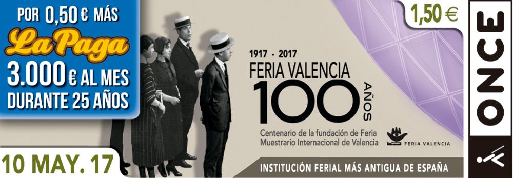 Cupón del 10 de mayo dedicado a la Feria de Valencia
