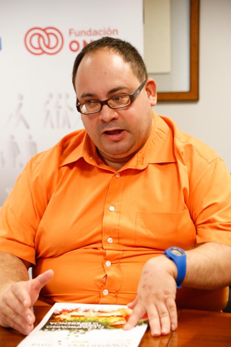 David Roncero, vendedor de la ONCE, en la presentación del IVC 2016