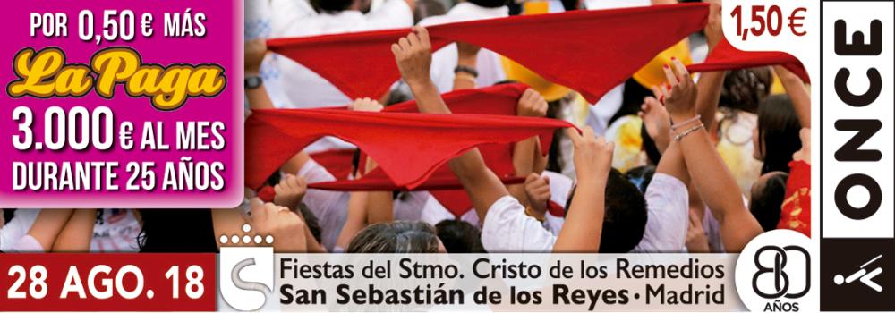 Cupón del 29 de agosto dedicado a las Fiestas de San Sebastián de los Reyes