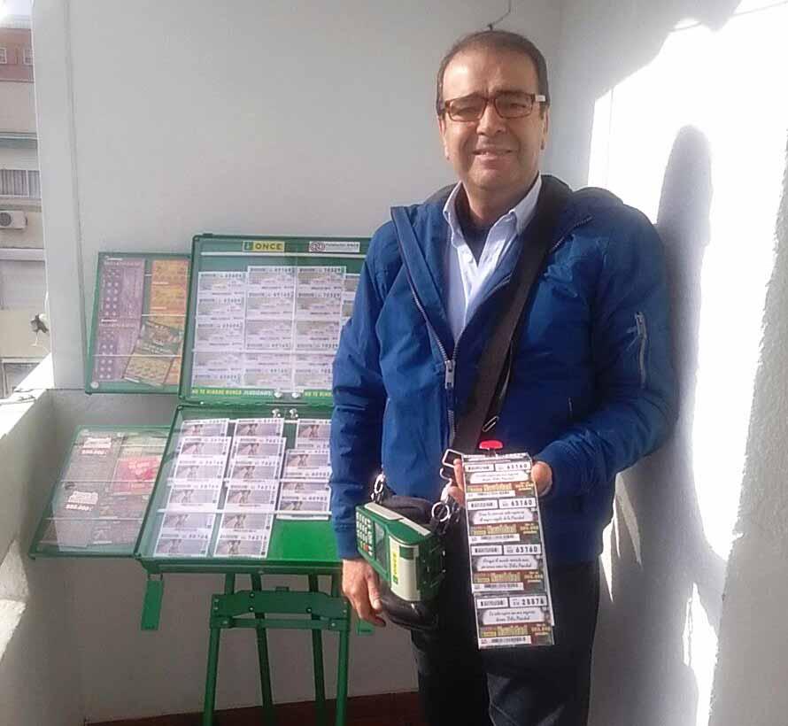 José Antonio Rodríguez, vendedor del segundo premio en San Chinarro