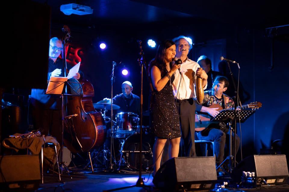 Loly Ayuma junto a José Corchete en la presentación de la Sala Clamores