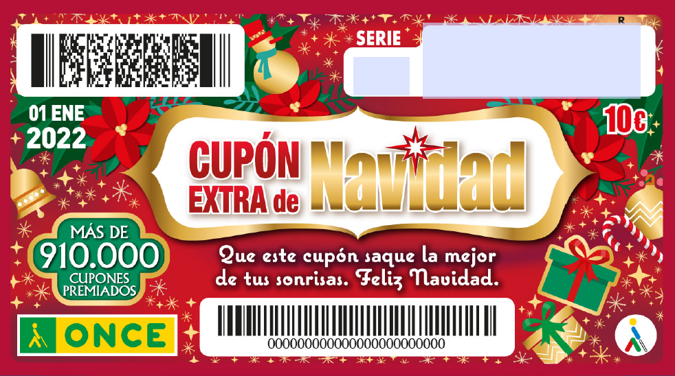 Cupón del Sorteo Extraordinario de Navidad